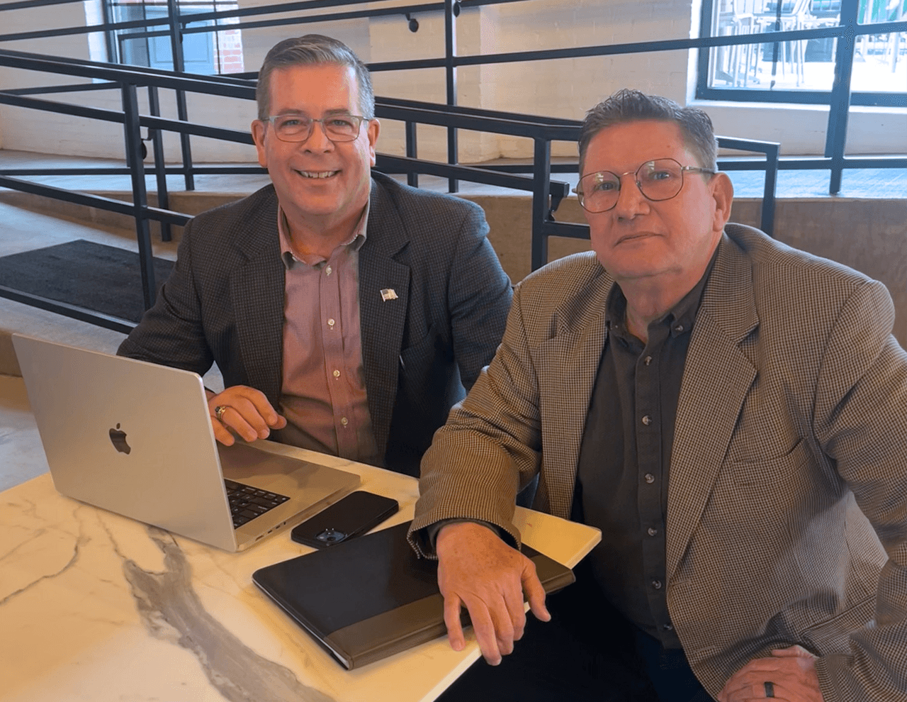 Rob Blair with Fred Wagoner